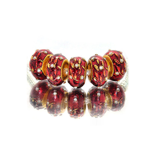 Kovový korálek cloisonné — foto 1