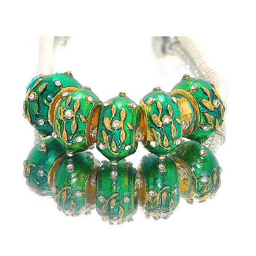 Kovový korálek cloisonné — foto 1