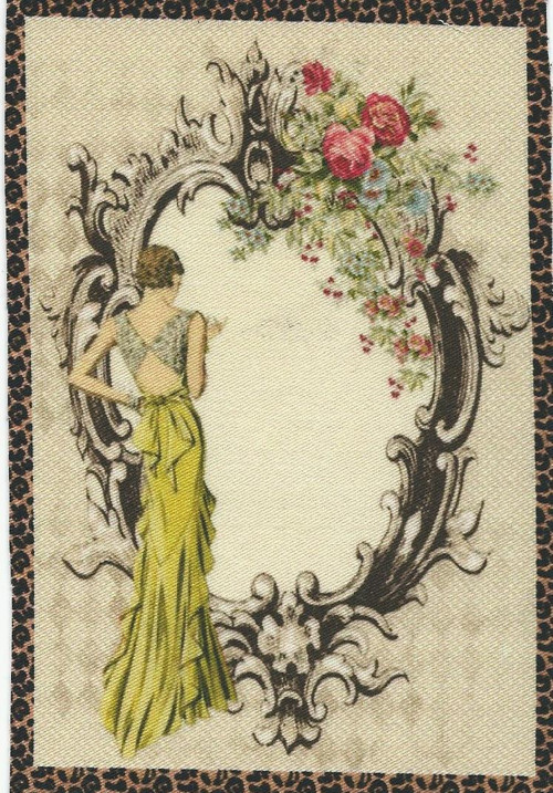 Bavlněná látka - panel 8,5 x 13 cm