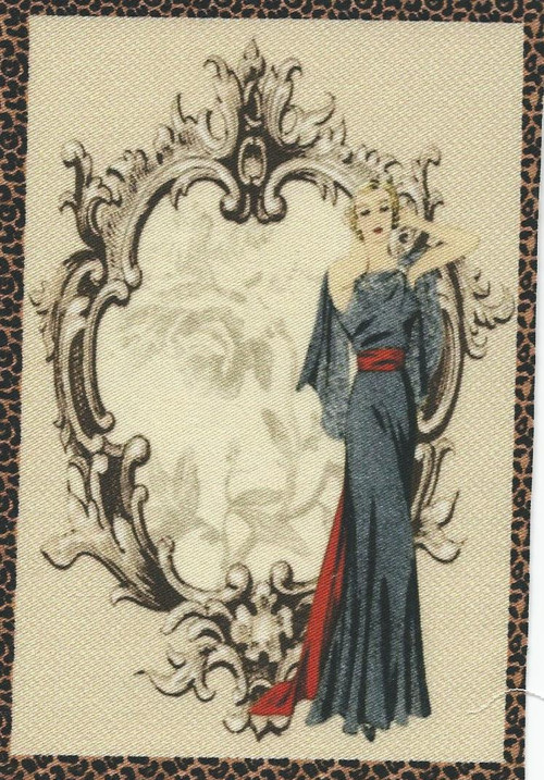 Bavlněná látka - panel 8,5 x 13 cm