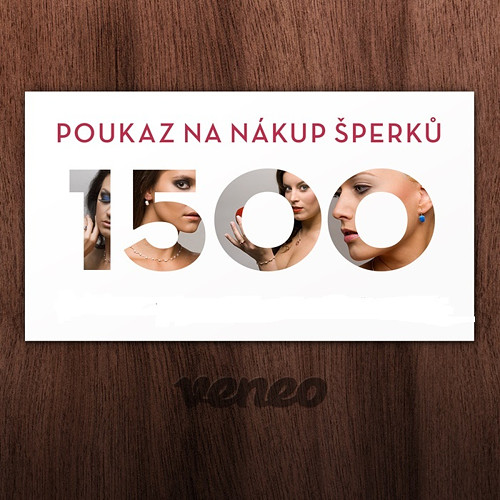 Dárkový poukaz v hodnotě 1500 Kč na šperky Veneo