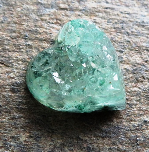 Gem Silica - drůzka Peru-srdíčko č.2 — foto 1
