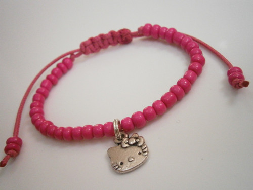 Dětský růžový náramek Hello Kitty — foto 1