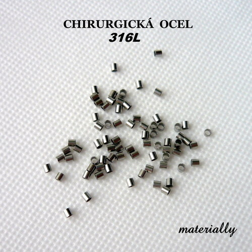 Zamačkávací rokajl CHIRURGICKÁ OCEL / 20 ks — foto 1