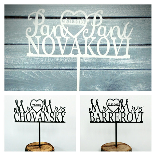 Dortový zápich - Pan&Paní ... s datem
