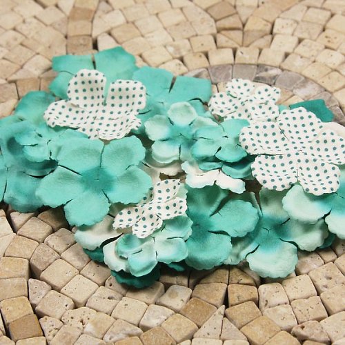 E Line Flovers Aqua 300845 - scrapbook — foto 1