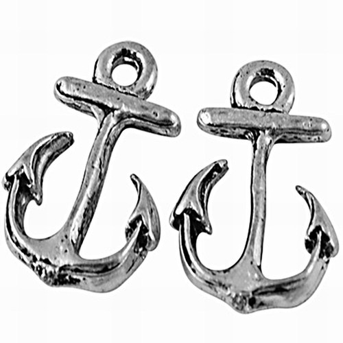 Kotva MINI/ ant.stříbro/ 16x11mm