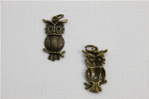 Přívěsek sova 17x31 mm (po 1ks)