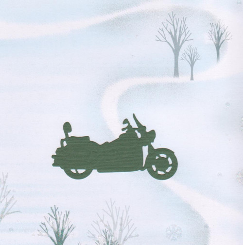 Motorka - tmavě zelený výsek (2 ks)