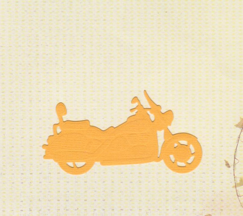 Motorka - tmavě žlutý výsek (2 ks)