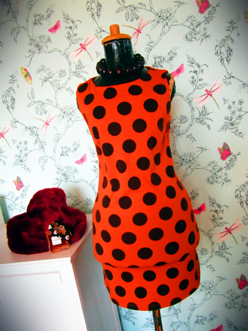 Šaty orange&dots — foto 1