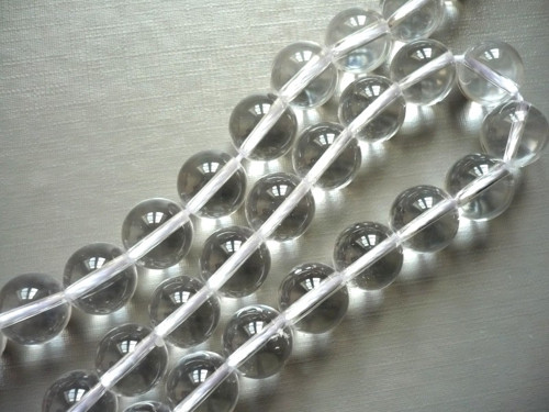 Vrtané kuličky 11 mm - křišťál, 1 ks — foto 1