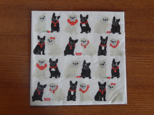 Ubrousek na decoupage - mopsíci 1 — foto 1