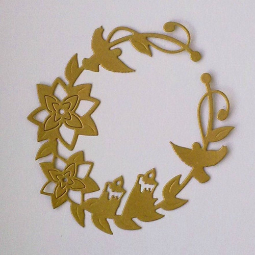 Výsek - Vánoční ornament (zlatá matná)