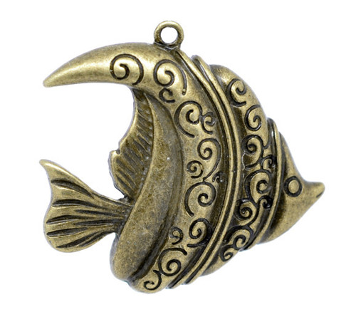 Ryba MAXI/ bronz/ 37x35mm