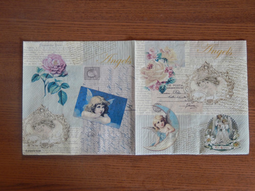 Ubrousek na decoupage - romantic Angel