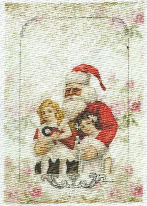 Bavlněná látka - panel 7 x 9,5 cm