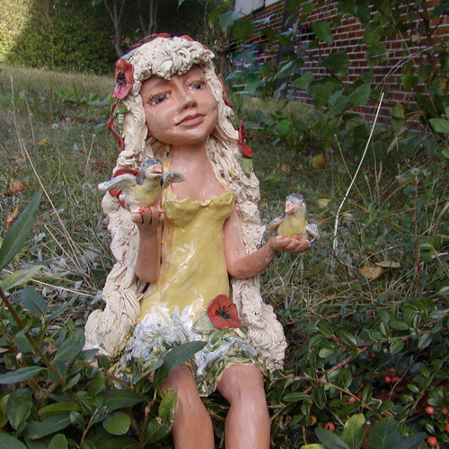 Víla Sonička,s ptáčkama,cca 35cm — foto 1