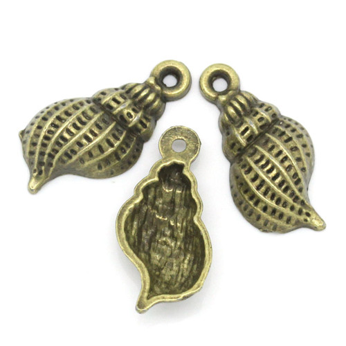 Mušle mini/ ant.bronz/19x9mm