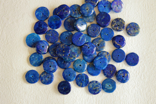 Lapis-lazuli placky 7-8,5 - 5ks.