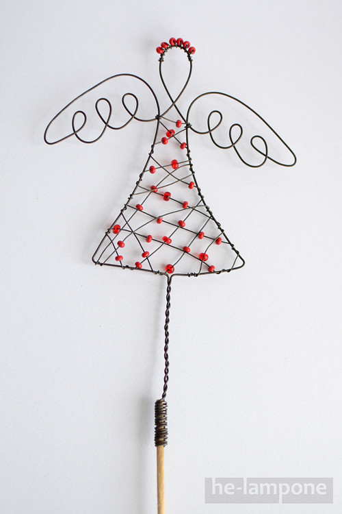 Anděl... strážce květin - černočervený — foto 1