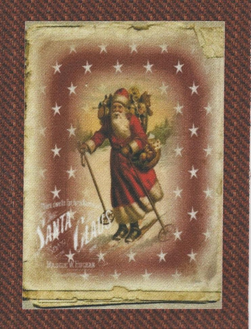 Bavlněná látka - panel 7,5 x 10,5 cm
