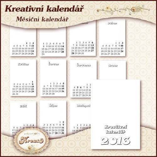 Kreativní kalendář 2019