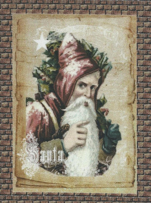 Bavlněná látka - panel 8 x 11 cm