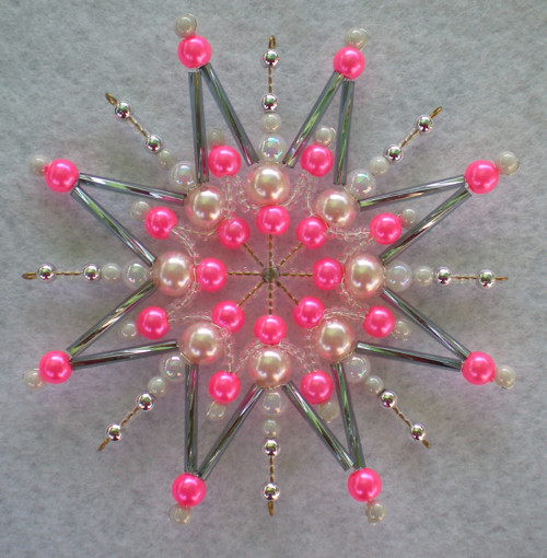 Pink pearls (hvězda + náušnice) — foto 1