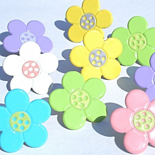 Big Flower Brads - Pastel - scrapbook — foto 1
