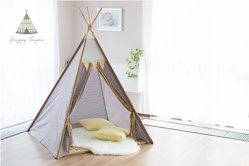 Teepee - hnědožlutá kombinace II — foto 1