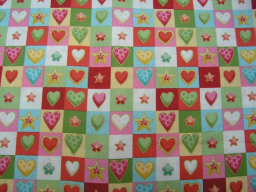 Srdíčka drobný patchwork — foto 1