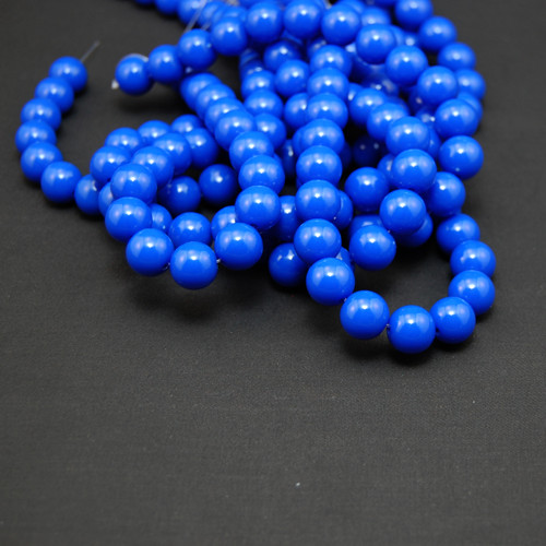 Akrylové korálky královsky modrá, 12 mm, 17 ks