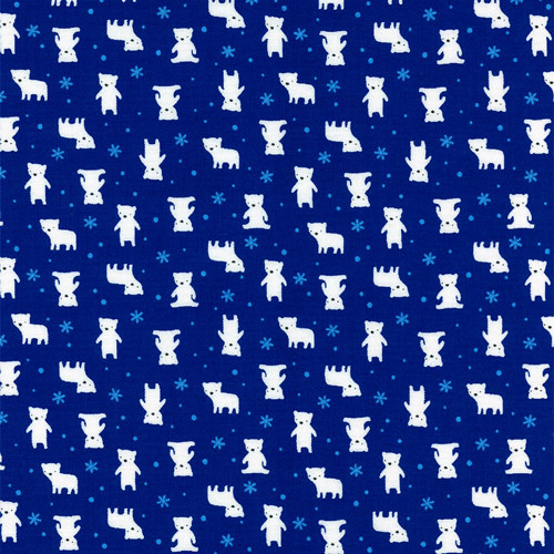Látka Mini Muu Spring 2016 - Dark Blue Polar Bears