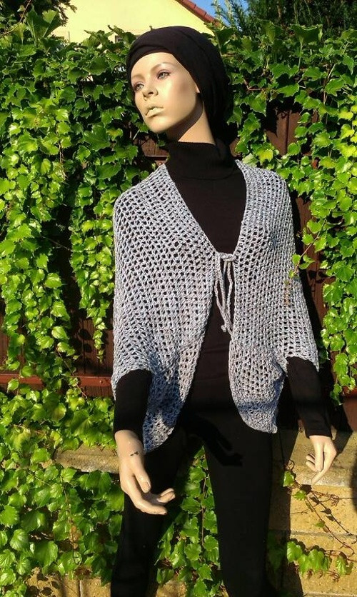 Háčkovaný cardigan — foto 1