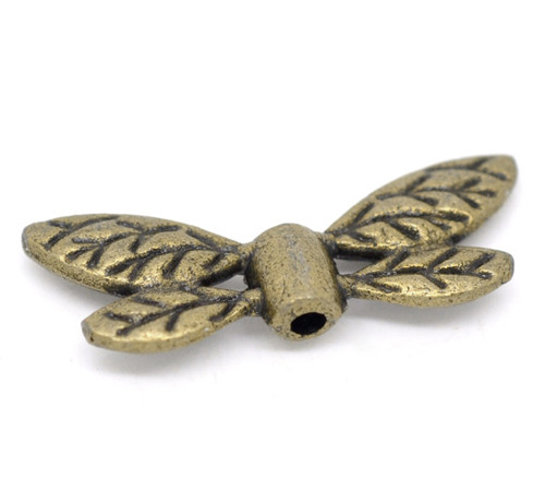 Vážka čtyřkřídlo / bronz/ 22x8mm