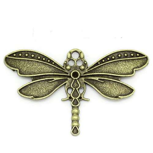 Přívěsek vážka MIDI/ ant.bronz/ 43x26mm