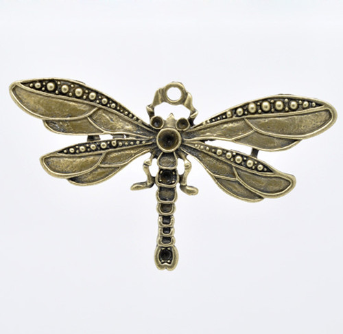 Přívěsek vážka MAXI/ ant.bronz/ 73x42mm