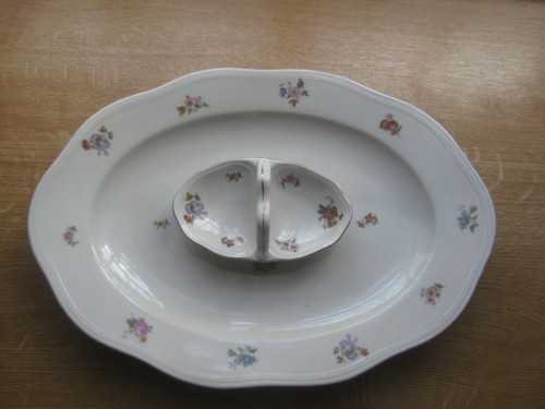 Servírovací porcelánový podnos-tác — foto 1
