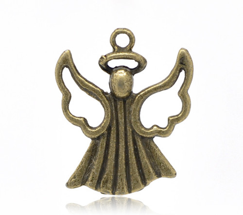 Andělíček bronz/ 26x21mm