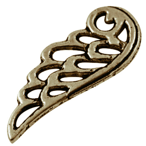 Křídlo dírkované/ ant.bronz/ 24x9mm — foto 1