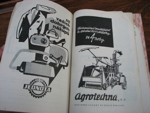 Zemědělský kalendář z roku 1962