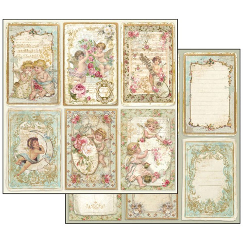 Oboustranný papír - Andělské kartičky — foto 1