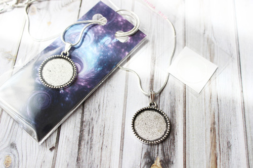 DIY sada - Náhrdelník + lůžko + epoxy čočka — foto 1