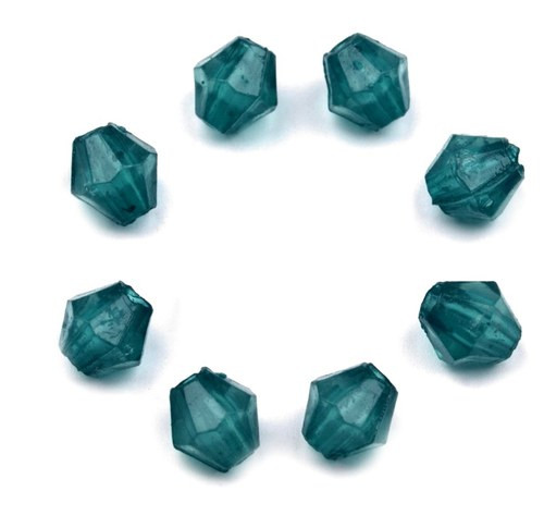 Sluníčka akrylová tyrkysová - 4 mm (100 ks)