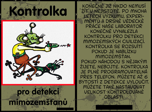Kontrolka pro detekci mimozemšťanů — foto 1