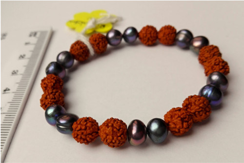 Náramek rudraksha-perla — foto 1