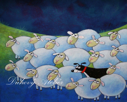 Ilustrace. Obrázek / Holky pojďte domů...