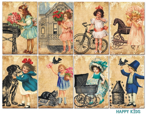 Sada mini papírů Happy kids — foto 1