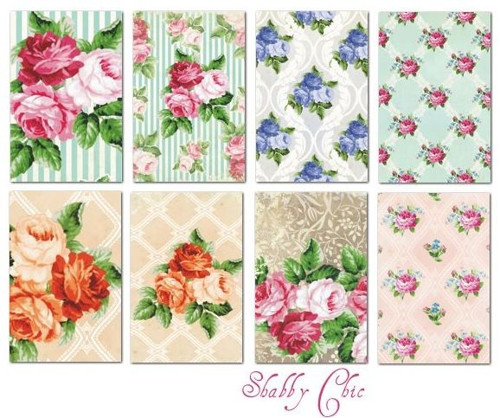Sada mini papírů Shabby chic — foto 1